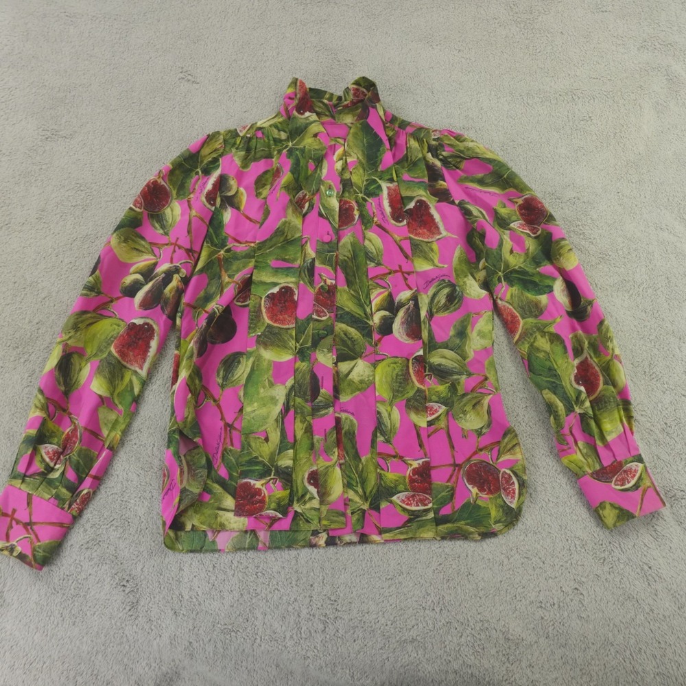 Dolce Gabbana Silk‎ Top Fig Print